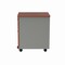 Linea Italia Metal Mobile File Cabinet, 17 inW x 20 inD x 24 inH, Cherry Laminate ZUC106 - alternate 2
